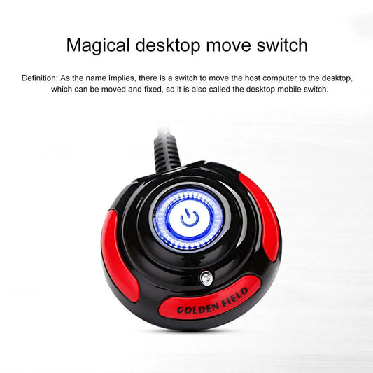 1.6m Desktop Switch Computer PC Case Power Supply On/Off Reset HDD Push Button Switch